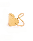 Offener Ring mit 18 Karat Goldbeschichtung