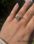 Oval Solitaire Ring Gelbgold