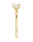 Cushion Solitaire Ring Gelbgold