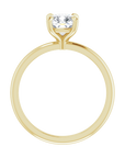 Cushion Solitaire Ring Gelbgold