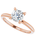 Cushion Solitaire Ring Roségold