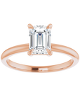 Emerald Solitaire Ring Roségold