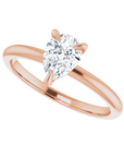Tropfen Solitaire Ring Roségold