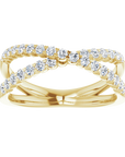 Criss-Cross Diamantring