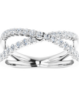 Criss-Cross Diamantring