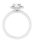 Halo Ring Weißgold