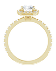 Halo Ring Gelbgold