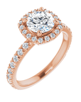 Halo Ring Roségold