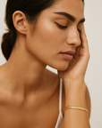 Minimalistisches Klingenarmband - 18K vergoldet