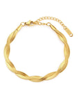 Doppelreihiges Armband und 18 Karat vergoldet