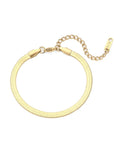 Minimalistisches Klingenarmband - 18K vergoldet