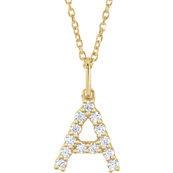 Diamant Buchstaben Kette