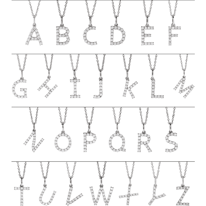 Diamant Buchstaben Kette