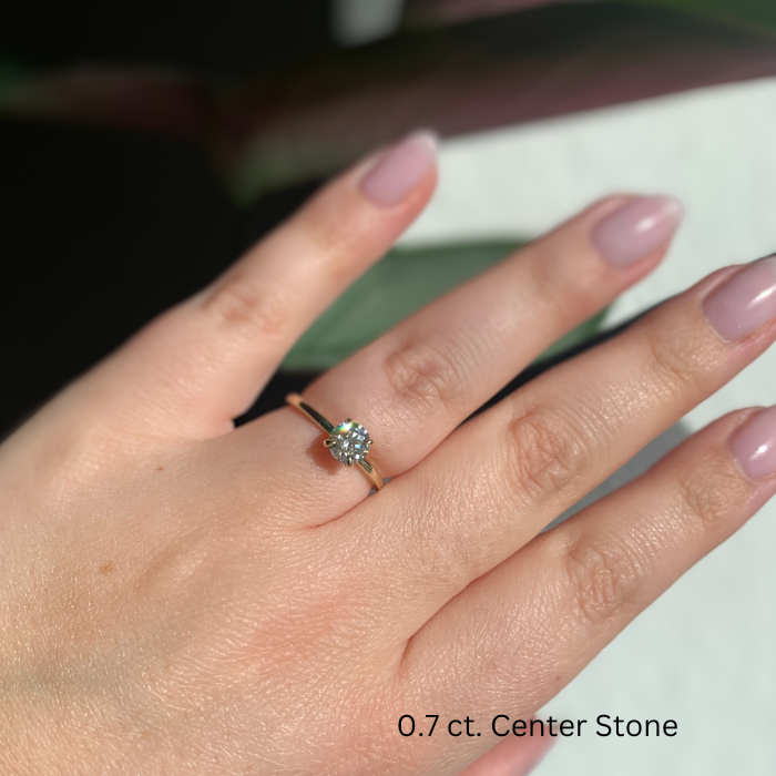 Solitaire Ring Gelbgold