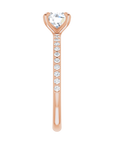 Pavé Solitaire Ring Roségold