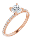 Pavé Solitaire Ring Roségold