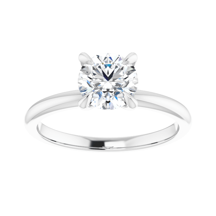 Solitaire Ring Weißgold