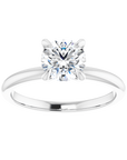 Solitaire Ring Weißgold