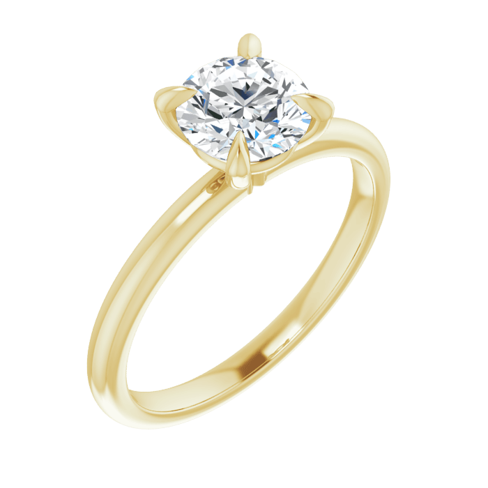 Solitaire Ring Gelbgold