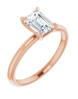 Emerald Solitaire Ring Roségold