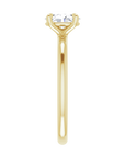 Oval Solitaire Ring Gelbgold