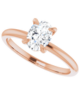 Oval Solitaire Ring Roségold