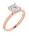 Cushion Solitaire Ring Roségold