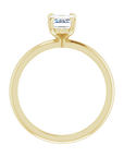 Emerald Solitaire Ring Gelbgold