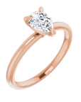 Tropfen Solitaire Ring Roségold