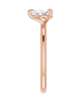 Tropfen Solitaire Ring Roségold