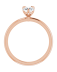 Tropfen Solitaire Ring Roségold