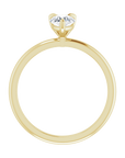Tropfen Solitaire Ring Gelbgold