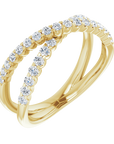 Criss-Cross Diamantring